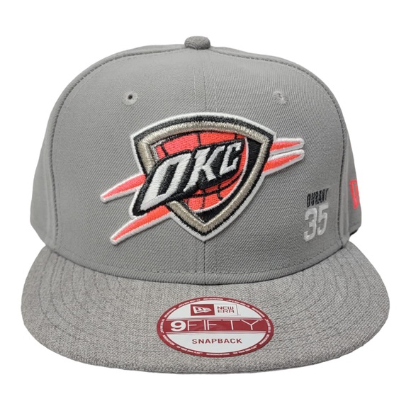 New Era Other - New Era Oklahoma City Thunder Kevin Durant #35 Hat Cap Gray Men's Snapback